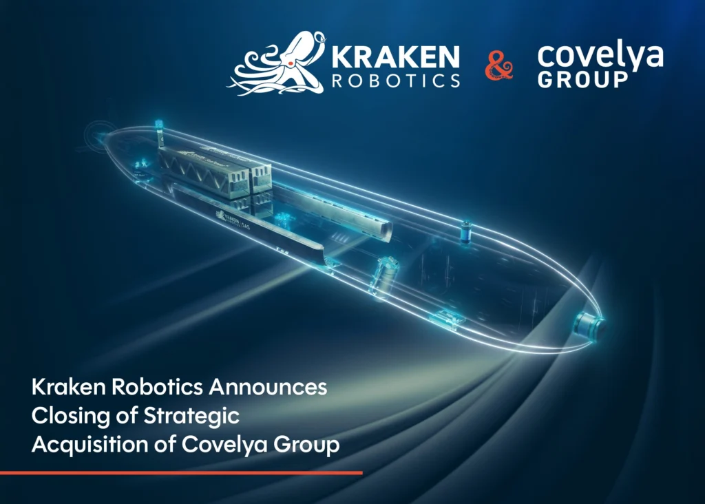 Kraken Robotics Announces Closing of Strategic Acquisition of Covelya Group